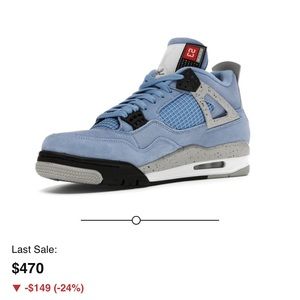 Jordan retro 4s university blue